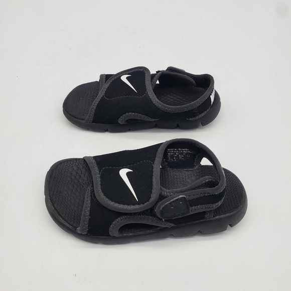 Nike Shoes Toddler 7C Sunray Adjust 4 Black Strap Kids Sandals - Picture 9 of 10